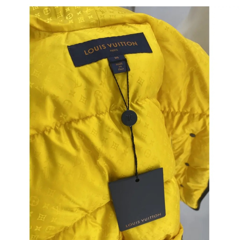 Louis Vuitton Yellow Puffer Jacket